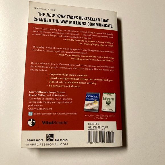 Crucial Conversations: Tools for Talking When Stakes Are High Paperback - Picture 2 of 15